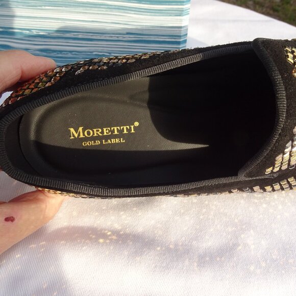 Moretti Gold Label Embellished Loafer Style Shoes  Size12
